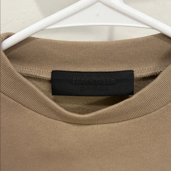Essentials Men's Crewneck Sweater in Tan
